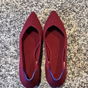 Rothy's Women's Points Maroon/Burgundy size 10